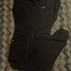 XS Figs Black Rafaela cargo jogger jumpsuit